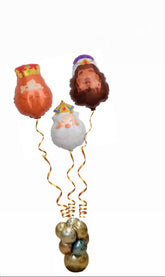 Globos Reyes Magos con Helio y base